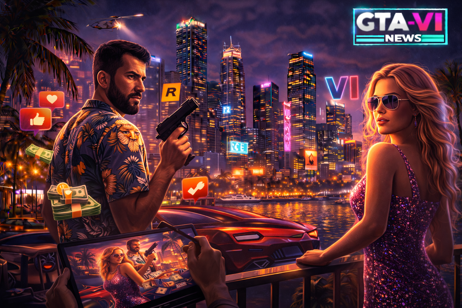 《GTA 6》粉丝艺术为何比往常更有野心